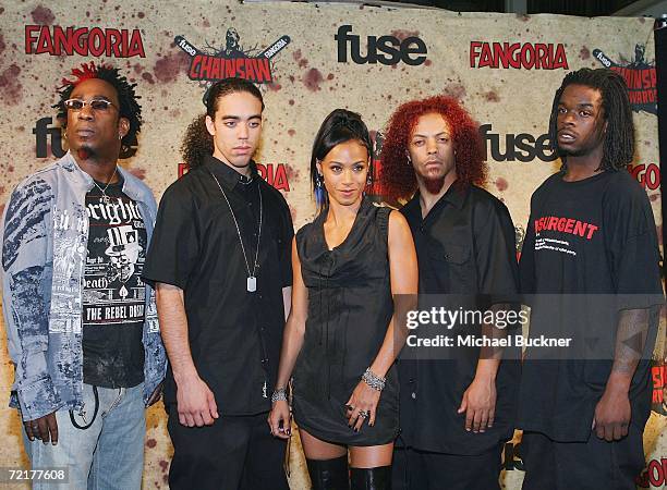 Wicked Wisdom poses in the press room for the Fuse Fangoria Chainsaw Awards at the Orpheum Theatre on October 15, 2006 in Los Angeles, California.