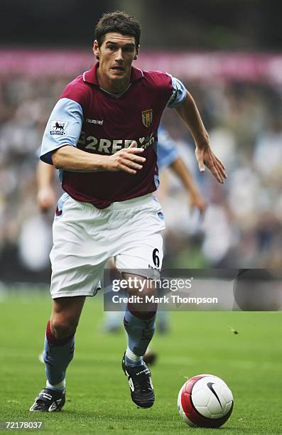 Gareth Barry of Aston Villa in action during the Barclays premiership match between Aston Villa and Tottenham Hotspur at Villa Park on October 14...