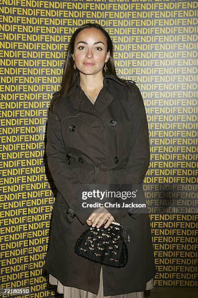 Presenter Camila Raznovich attends the New Cinema Network Dinner Party Hosted By Fendi on the third day of Rome Film Festival on October 15, 2006 in...