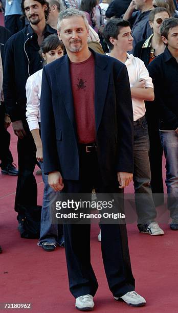 Director Cristiano Bortone attends the premiere of the movie "Rosso Come Il Cielo" on the fourth day of Rome Film Festival on October 16, 2006 in...