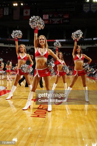Houston Rockets Dance Dancers with the Houston Rockets perform before play against the ...