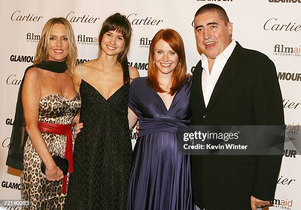 Writer Elizabeth Schemmer , actress Katherine Waterston, actress/director Bryce Dallas Howard and actor Alfred Molina attend Glamour Reel Moments, a...