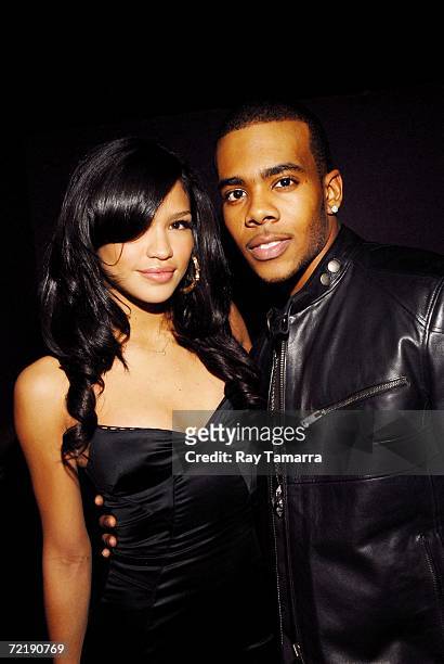 Recording artist Cassie and Mario attend Diddy's Vibe Magazine Cover Celebration and "Press Play" Album Release Party at Crobar on October 16, 2006...