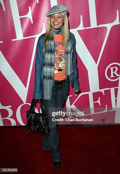 Actress Julie McCullough attends 944 Magazine's 'Don't Tell My Booker' party at the Vanguard on October 16, 2006 in Los Angeles, California.