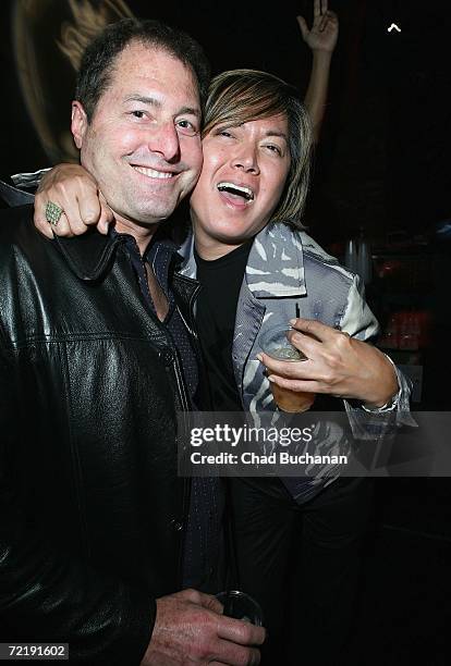 Tom Packo and designer Joseph Domingo attends 944 Magazine's 'Don't Tell My Booker' party at the Vanguard on October 16, 2006 in Los Angeles,...