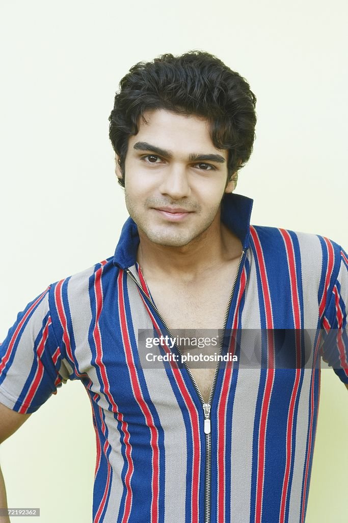 Portrait of a young man smiling