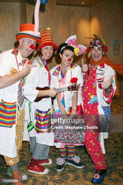 Doctors arrives at the An Evening With Patch Adams Fundraiser at the Sofitel Wentworth on October 18, 2006 in Sydney, Australia. The event is to...