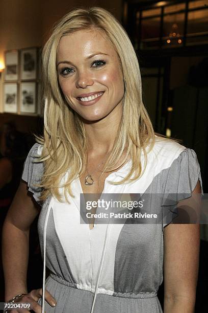 Actress, TV host Holly Brisley attends the launch of Australian designer Charlie Brown?s Autumn / Winter 2007 Collection at The Royal Automobile Club...