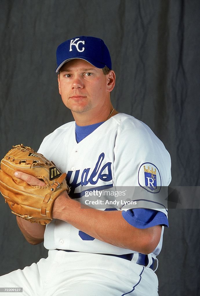 Pitcher Bill Risley of the Kansas City Royals poses for a studio ...