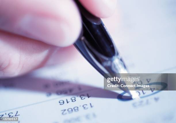 pen and bank statement - vision statement stock pictures, royalty-free photos & images