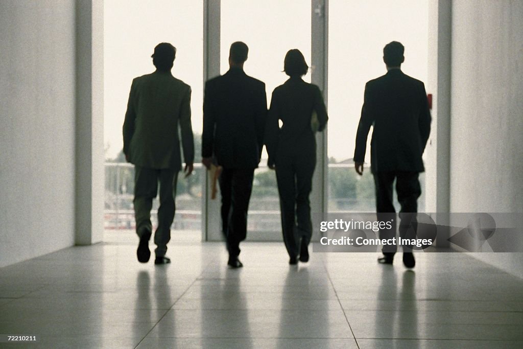 Businesspeople walking