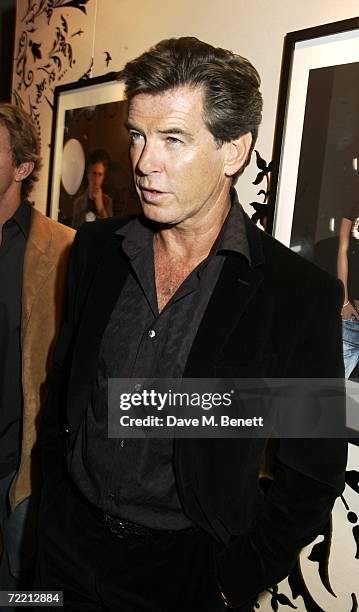 Pierce Brosnan attends the launch party of 'Edun One' hosted by Ali Hewson, at Harvey Nichols on October 18, 2006 in London, England.