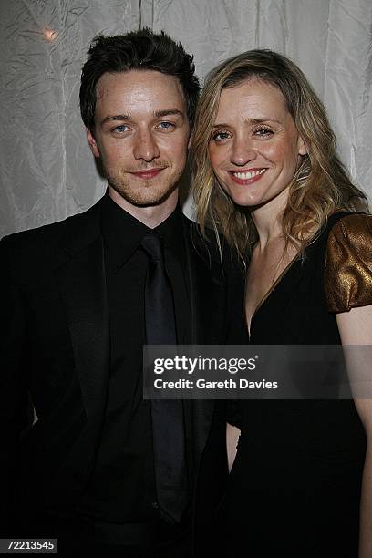 James McAvoy and Anne Marie Duff attend the Times BFI London Film Festival opening night with the screening of "The Last King Of Scotland" at the...