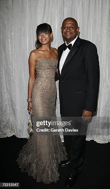 Forest Whitaker and his wife Keisha Whitaker attend the Times BFI London Film Festival opening night with the screening of "The Last King Of...