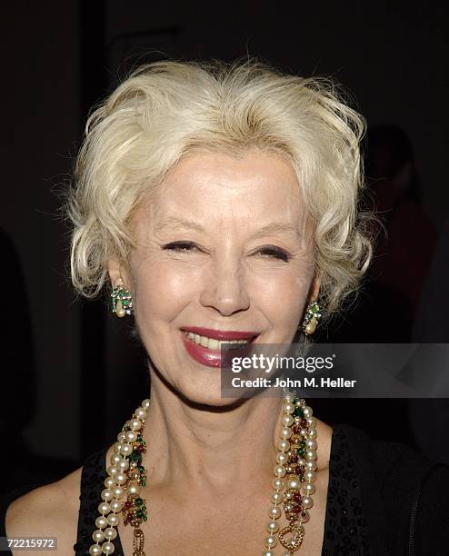 France Nuyen attends the opening night of "Souvenir" at the Brentwood Theatre on the Veterans Administration grounds on October 18, 2006 in West Los...