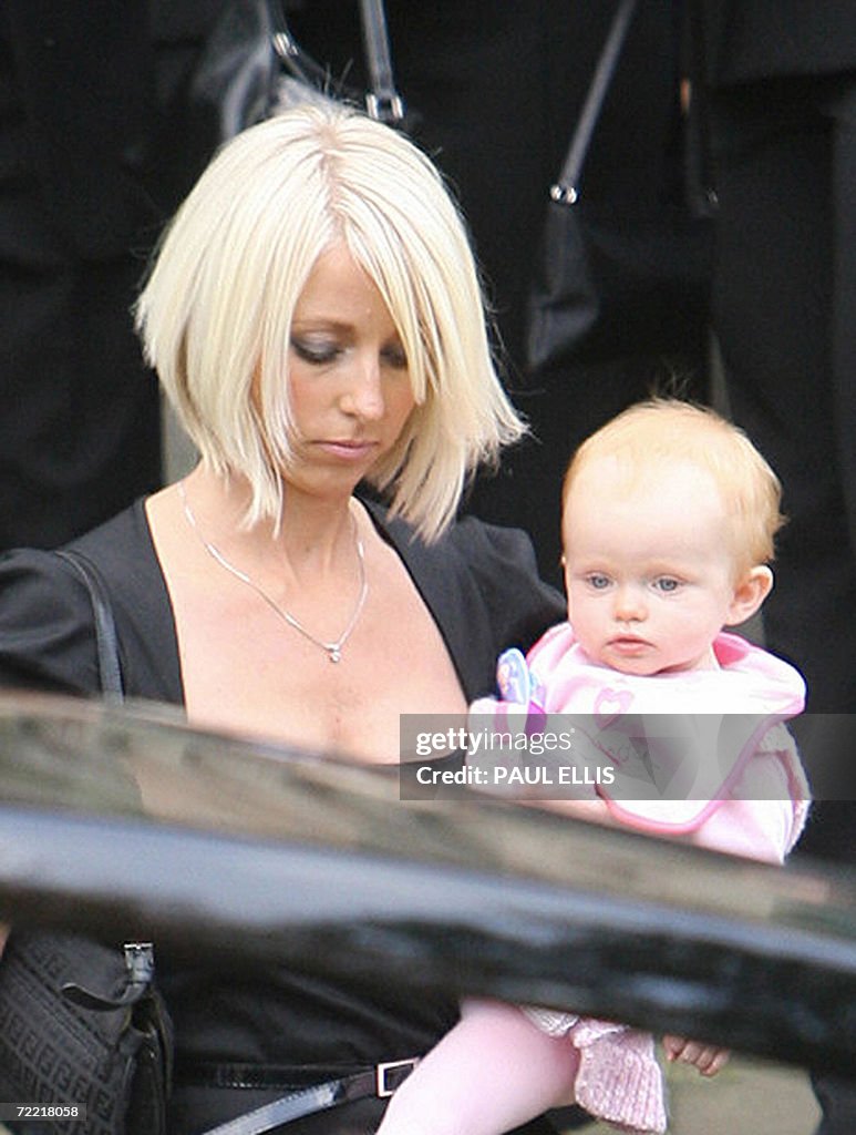 Lindsey Hunter, wife of the late British