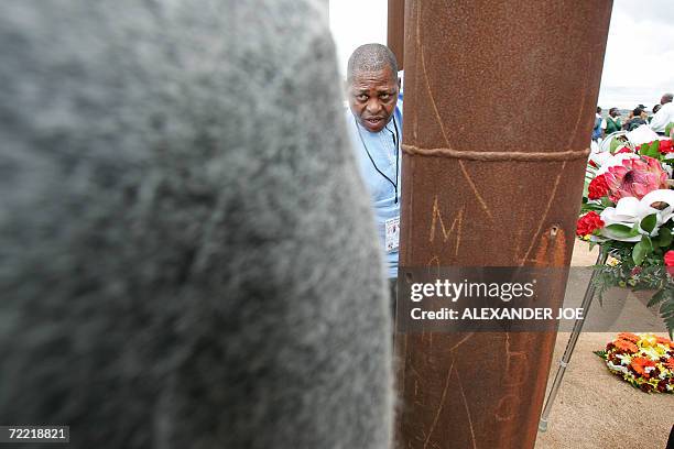 Vasco Langa , one of the eight survivors of the 1986 plane crash that killed Mozambican President Samora Machel and 34 other people, attends a...