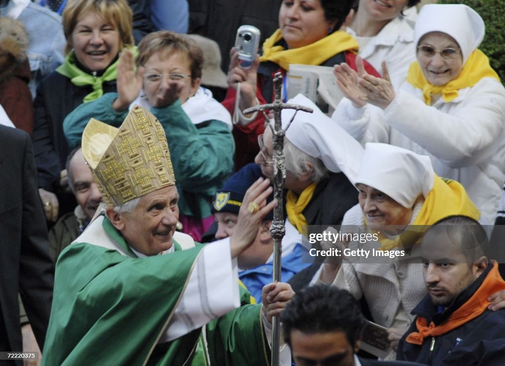 Pope Benedict XVI Visits Verona