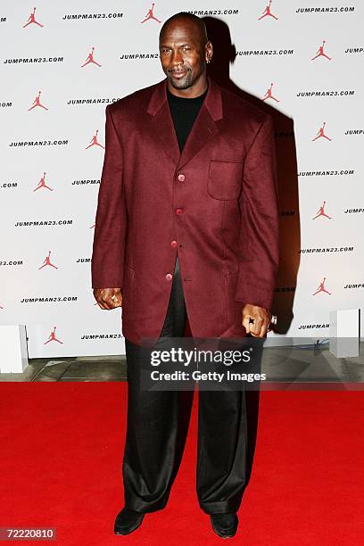 Arrives on the red carpet to the brand Jordan celebration dinner at the Roundhouse on October 19, 2006 in London, England. Jordan makes a guest...