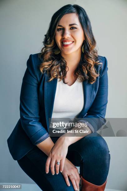 Portrait of smiling Mixed Race woman