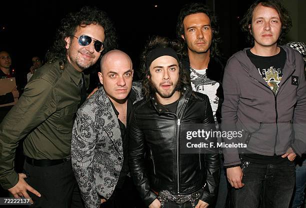 Musical group Phobia attend the Los Premios MTV Latino America 2006 at the Palacio De Los Deportes October 19, 2006 in Mexico City, Mexico.