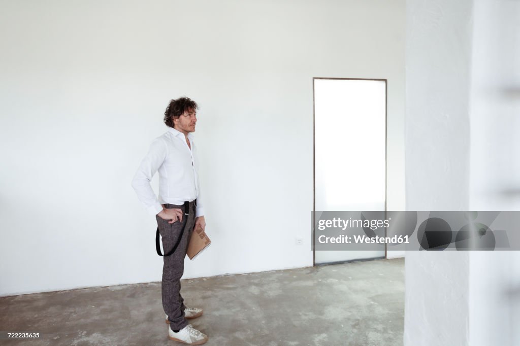 Architect at construction site