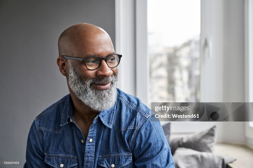 Mature man smiling, portrait