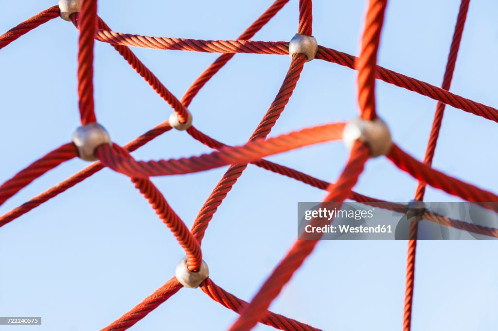 Net Spring Red Red Climbing Net High-Res Stock Photo - Getty Images