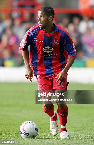 Jobi McAnuff of Crystal Palace in action during the Coca-Cola Championship match between Crystal Palace and Cardiff City at Selhurst Park on October...