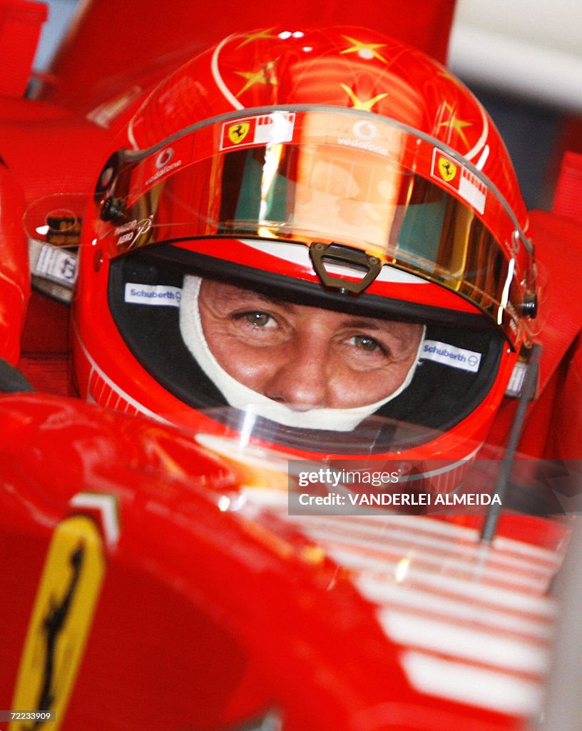 German Ferrari driver Michael Schumacher