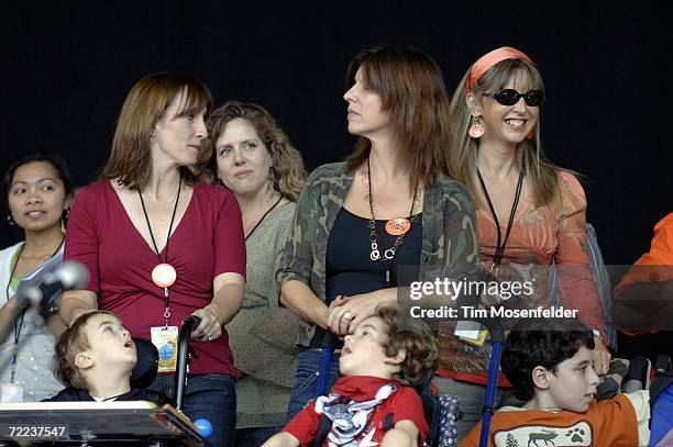 Spectators watch at the 20th Annual Bridge School Benefit at Shoreline Amphitheatre on October 21, 2006 in Mountain View California.