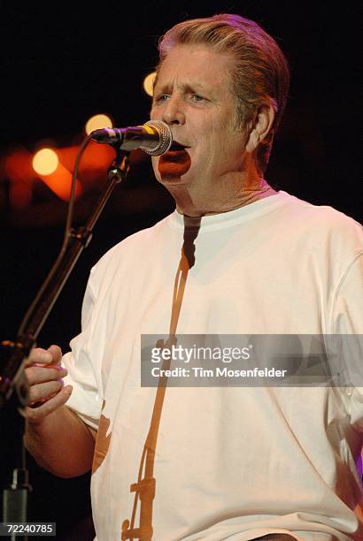 Brian Wilson performs as part of the 20th Annual Bridge School Benefit at Shoreline Amphitheatre on October 22, 2006 in Mountain View California.