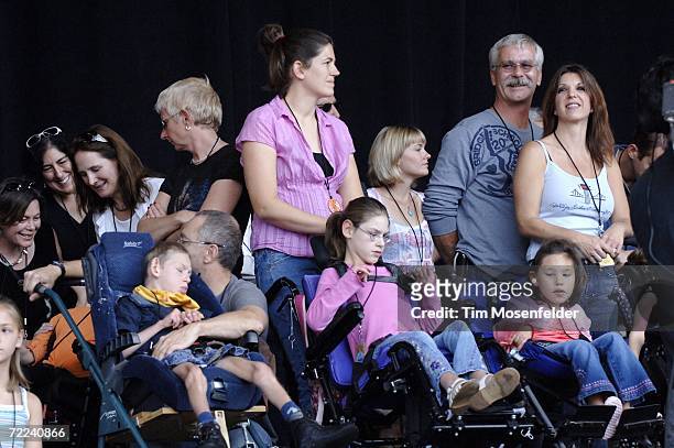 The audience at the 20th Annual Bridge School Benefit at Shoreline Amphitheatre on October 22, 2006 in Mountain View California.