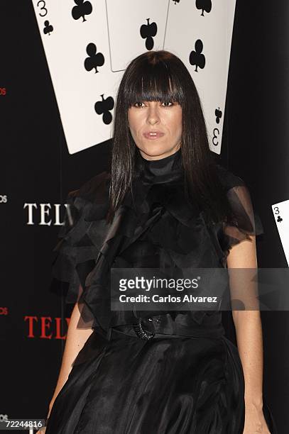 Spanish designer Amaya Arzuaga attends TELVA Magazine Fashion Awards on October 23, 2006 at Hotel Palace in Madrid, Spain