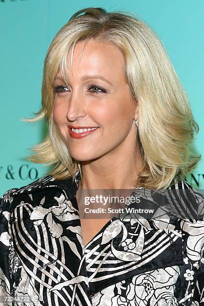 Jounalist Lara Spencer arrives for the launch of The 2007 Blue Book Collection at Tiffany & Co. On October 23, 2006 in New York City.