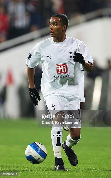 Benoit Assou-Ekotto of Tottenham Hotspur in action during the UEFA Cup Group B match between Besiktas and Tottenham Hotspur at the Inonu Stadium on...