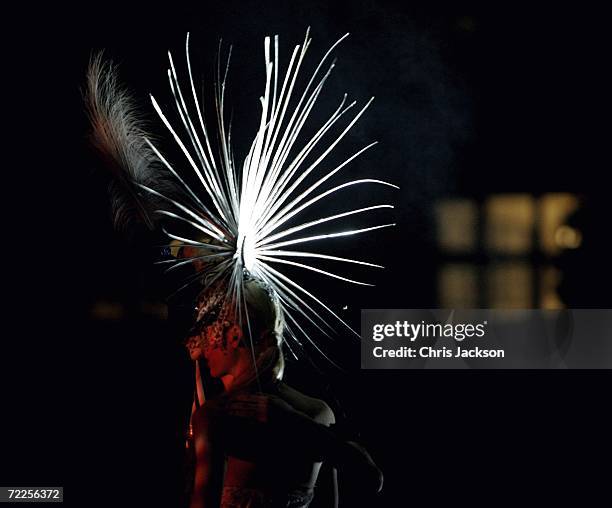 Party goer attends the Moet & Chandon Fashion Tribute to photographer Nick Knight on October 24, 2006 in London, England.