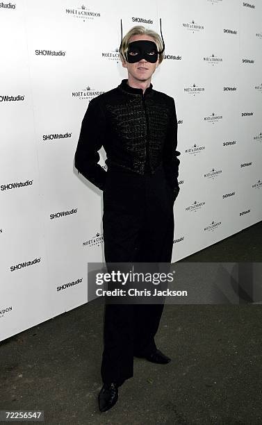 Designer Philip Treacy arrives at the Moet & Chandon Fashion Tribute to photographer Nick Knight on October 24, 2006 in London, England.