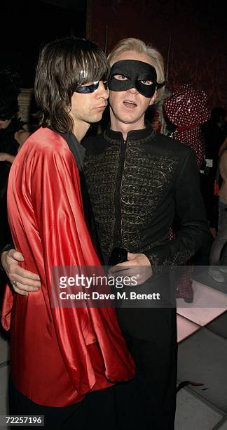 Musician Bobby Gillespie and designer Philip Treacy attend the Moet & Chandon Fashion Tribute recognising those who have influenced the fashion world...
