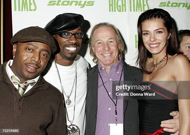 Comedians Donnell Rawlings, Charlie Murphy, Jackie Martling and Adrianne Curry attend the 6th Annual High Times Stony Awards at B.B. King's on...