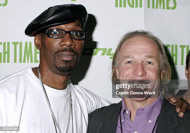 Comedians Charlie Murphy and Jackie Martling attend the 6th Annual High Times Stony Awards at B.B. King's on October 20, 2006 on Broadway in New York...