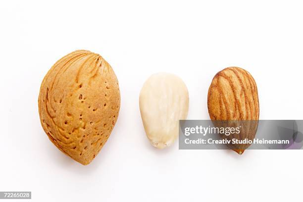 almond, close-up - almonds isolated stock pictures, royalty-free photos & images