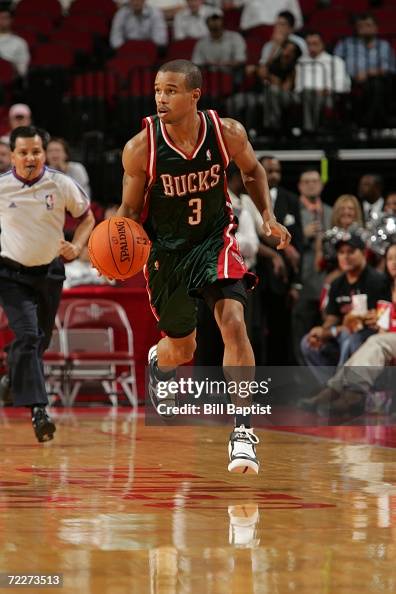 Lawrence Greer Rockets Lynn Greer of the Milwaukee Bucks drives against the Houston Rockets ...