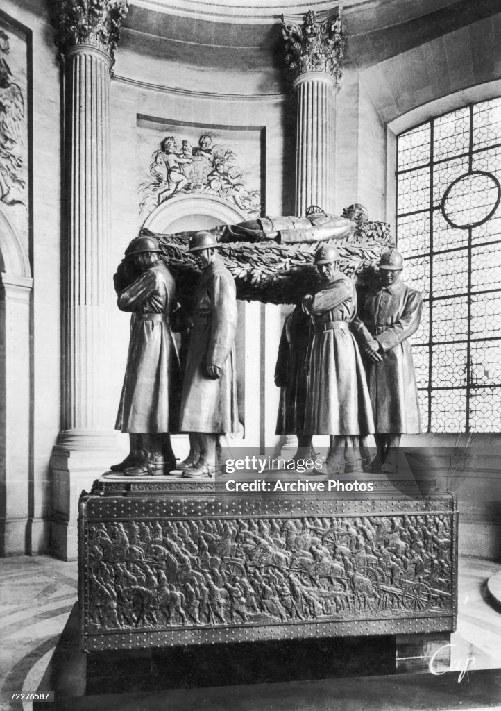 The tomb of Marshal Foch in the Church of Les Invalides in Paris ...