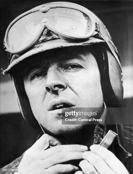 German racing driver Wolfgang Graf Berghe Von Trips , a few days before his fatal crash at Monza, August 1961.