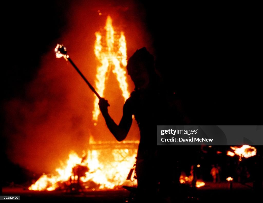 Burning Man Festival in Nevada Desert