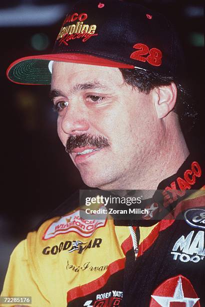 Nascar driver Ernie Irvan during the Bud at the Glen in Watkins Glen, New York.