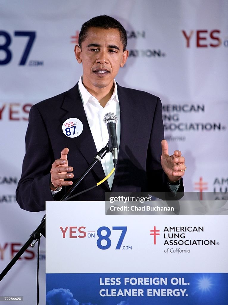 Senator Barack Obama and Ben Affleck Back California Proposition 87