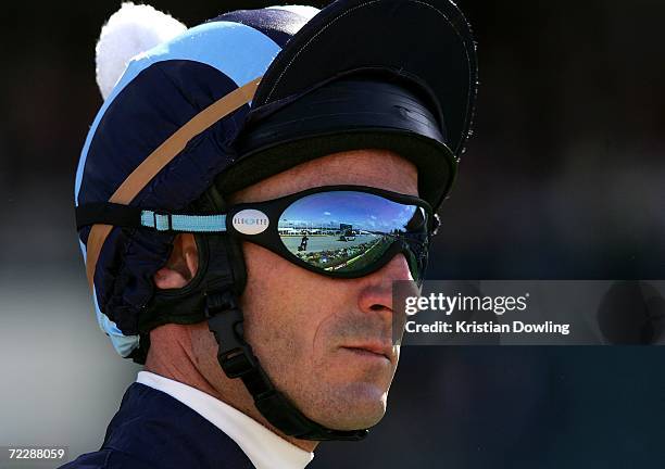 Glen Boss looks on before the 2006 Tattersall's W.S. Cox Plate race meeting at Moonee Valley Racing Club on October 28, 2006 in Melbourne, Australia.