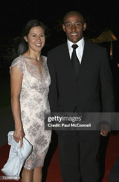 Rugby Union player George Gregan and his wife Erica attend The Mother Of All Balls, a Casino Royale-themed chairty event at Royal Randwick on October...